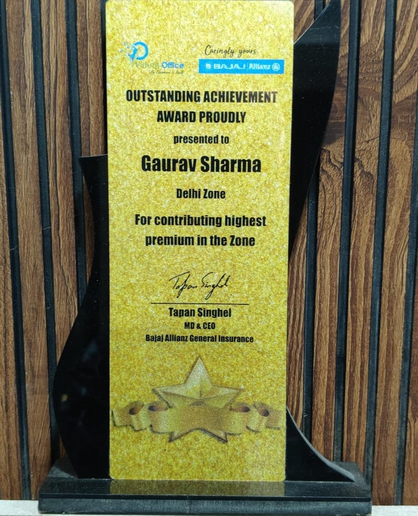 Outstanding Achievement Award — Delhi Zone
