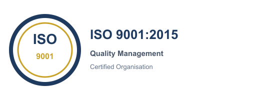 ISO 9001:2015 certification badge